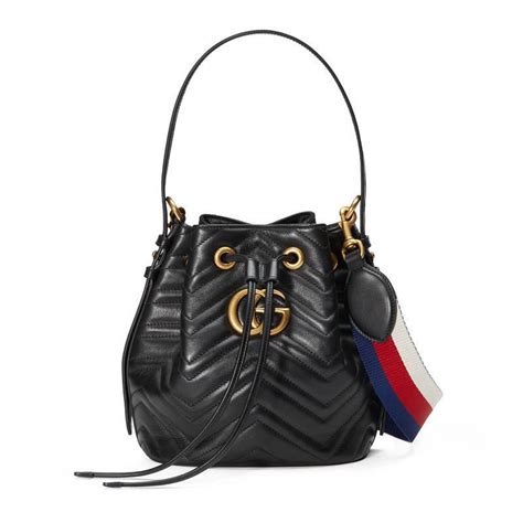 gucci quilted leather bucket bag|gucci marmont matelassé shoulder bag.